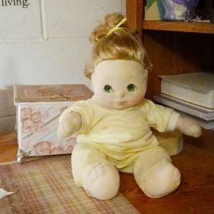 Vintage 1985 Child Dolls Blonde hair green eyes.